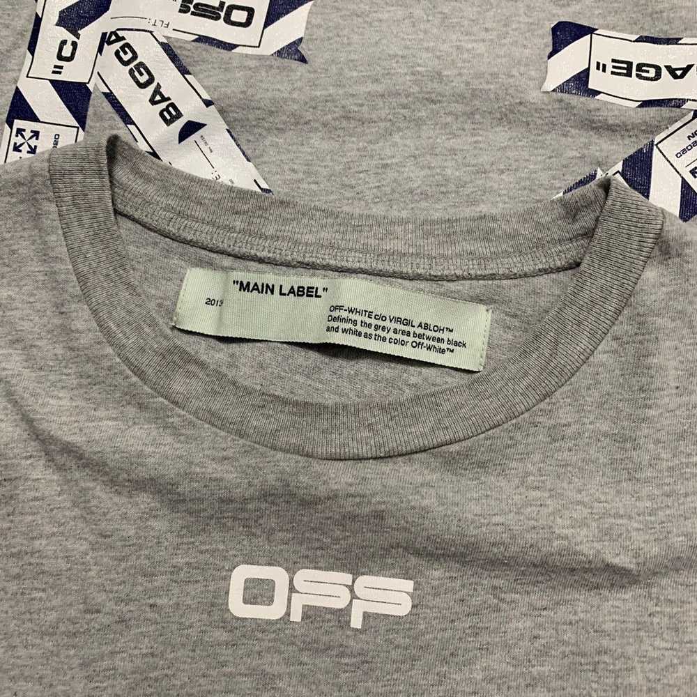 Off-White Off White Airport Tape Arrow Grey Tee - image 6