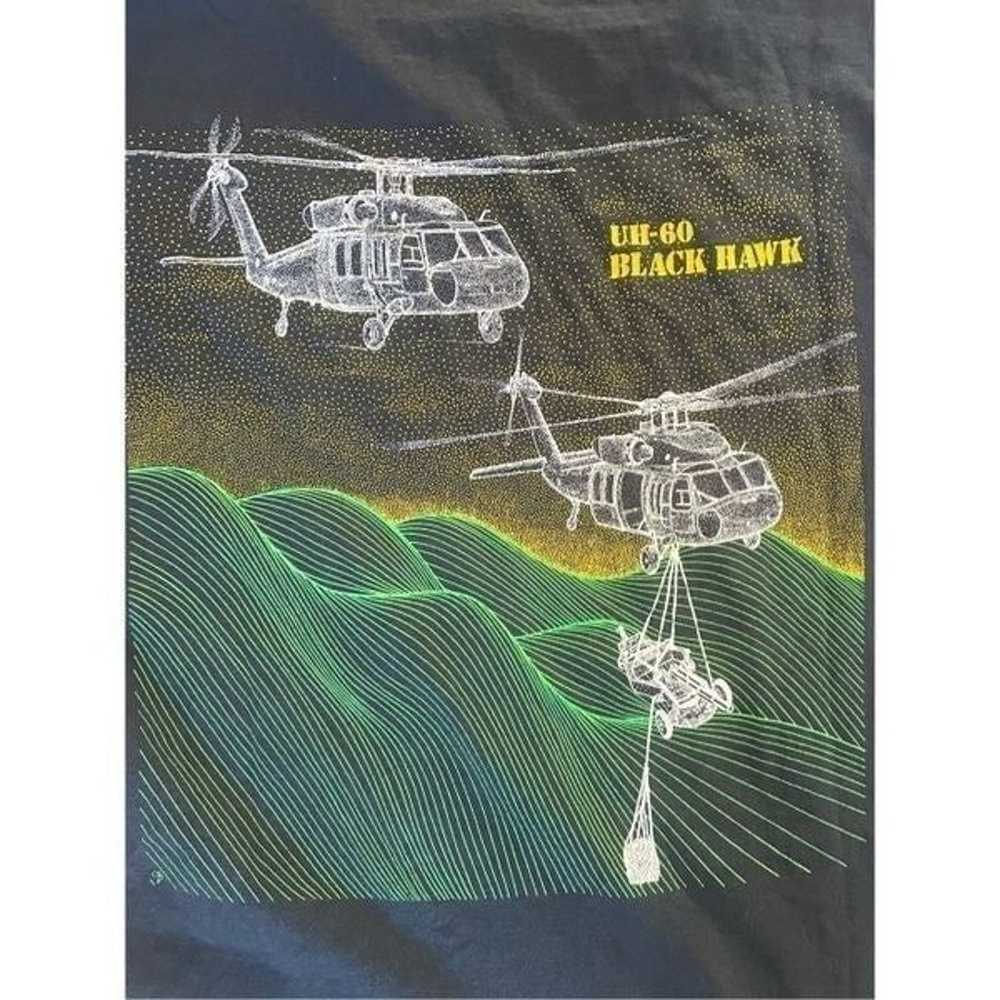 Vintage 90’s UH 60 Blackhawk t shirt size large F… - image 3