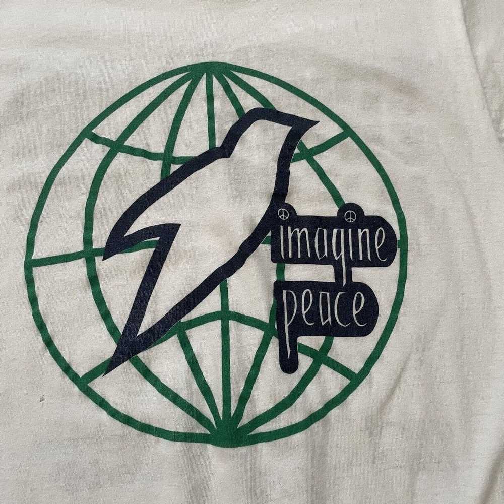 Vintage 1980s Imagine Peace Education Not Missile… - image 3