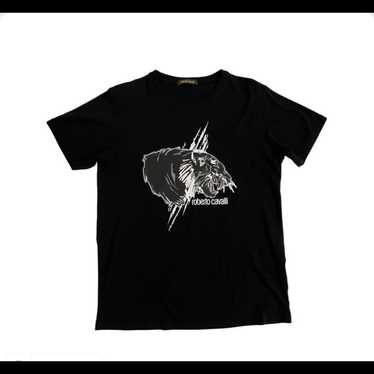 Roberto Cavalli Shirt Tee Lion Graphic Logo Anima… - image 1