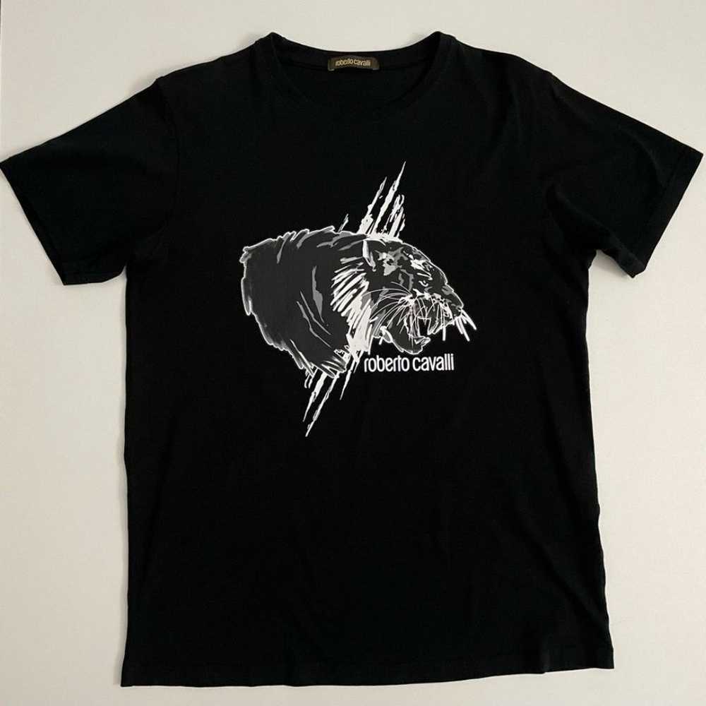 Roberto Cavalli Shirt Tee Lion Graphic Logo Anima… - image 2