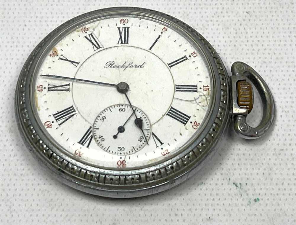 Lot 6 Pocket Watches. New England, Howard, Rockfo… - image 2