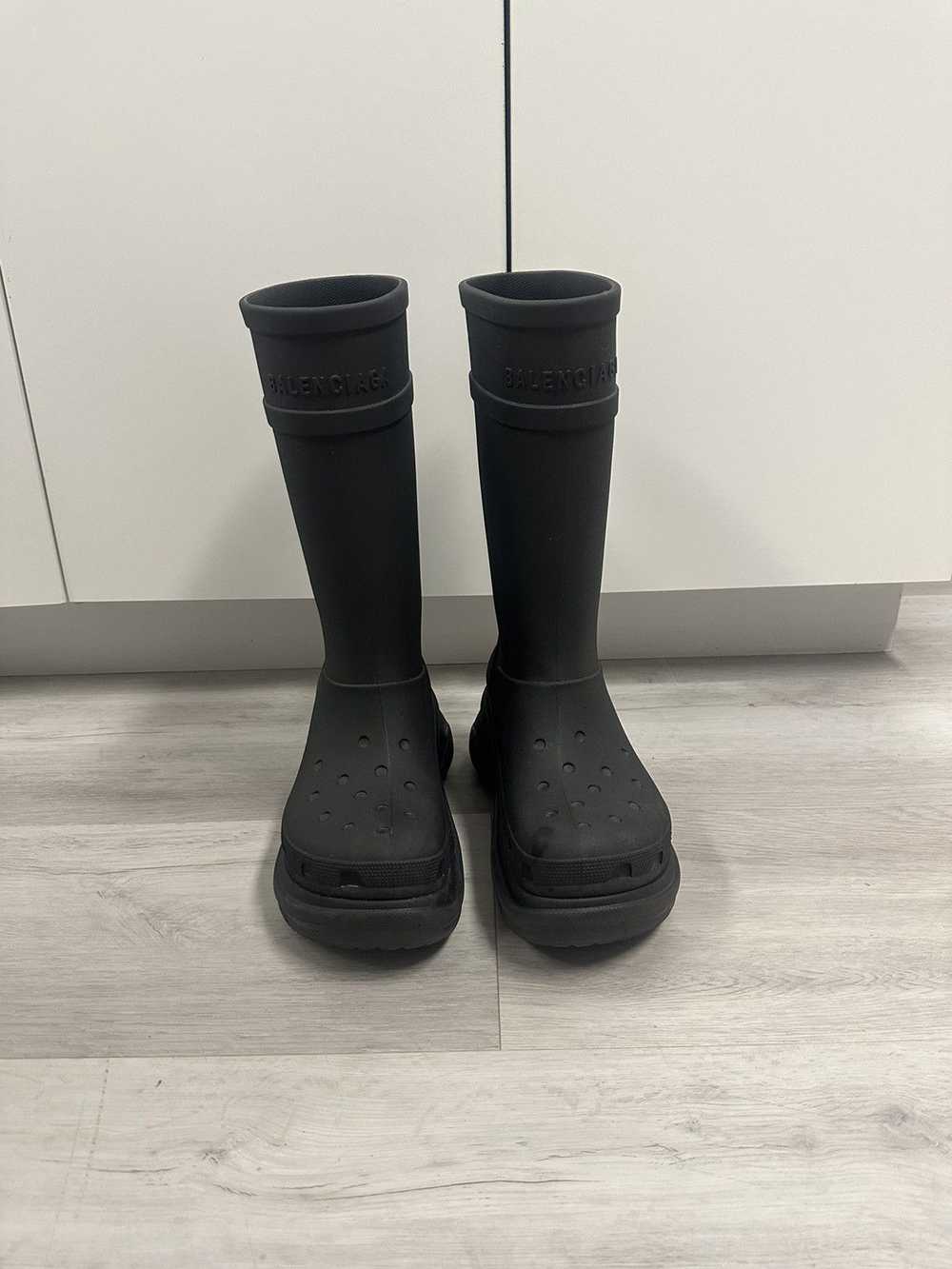 Balenciaga Balenciaga x Croc Boots (Black) - image 8