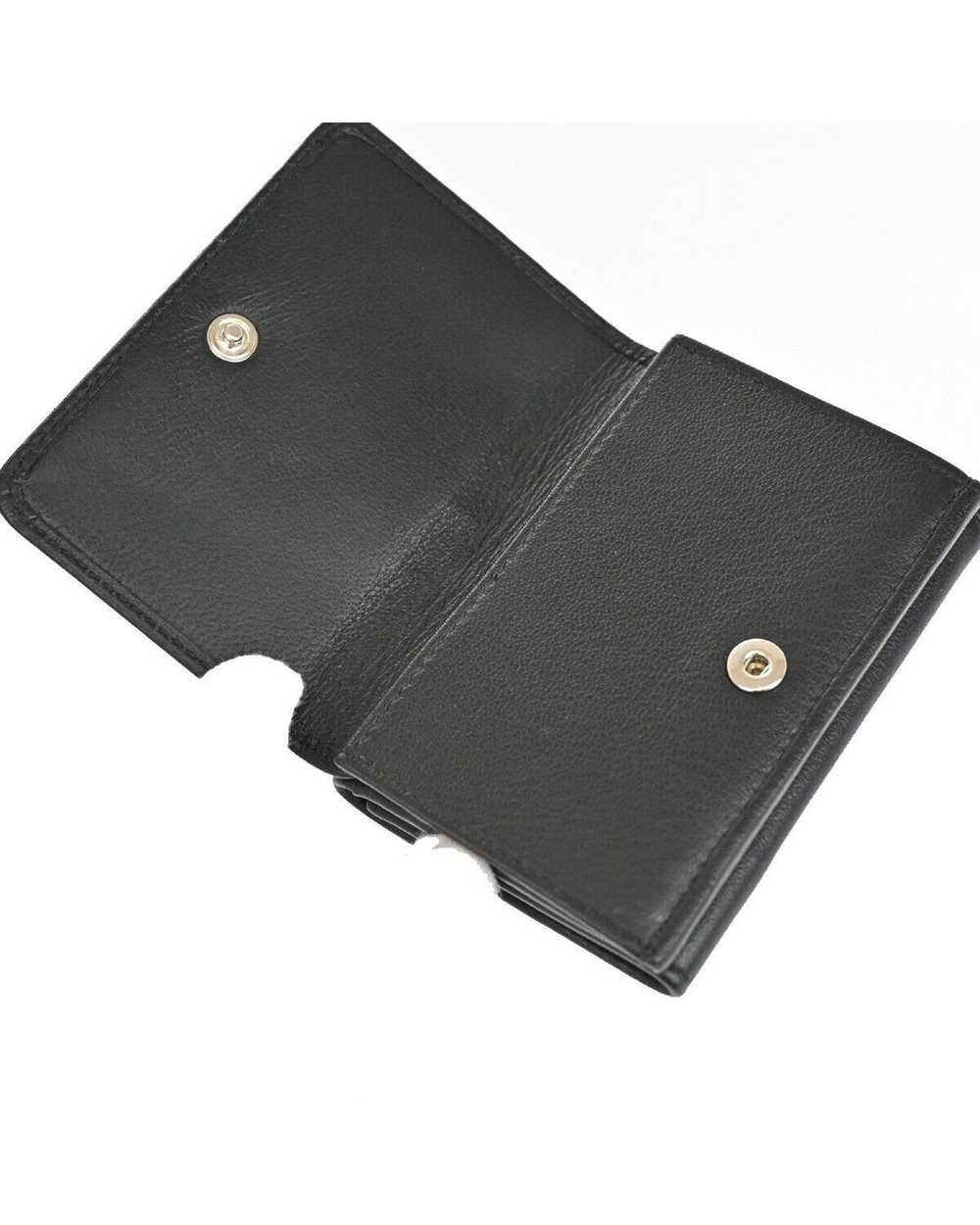 Balenciaga Sophisticated Leather Trifold Wallet w… - image 7