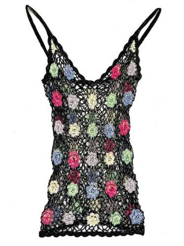 90s Floral Crochet Camisole