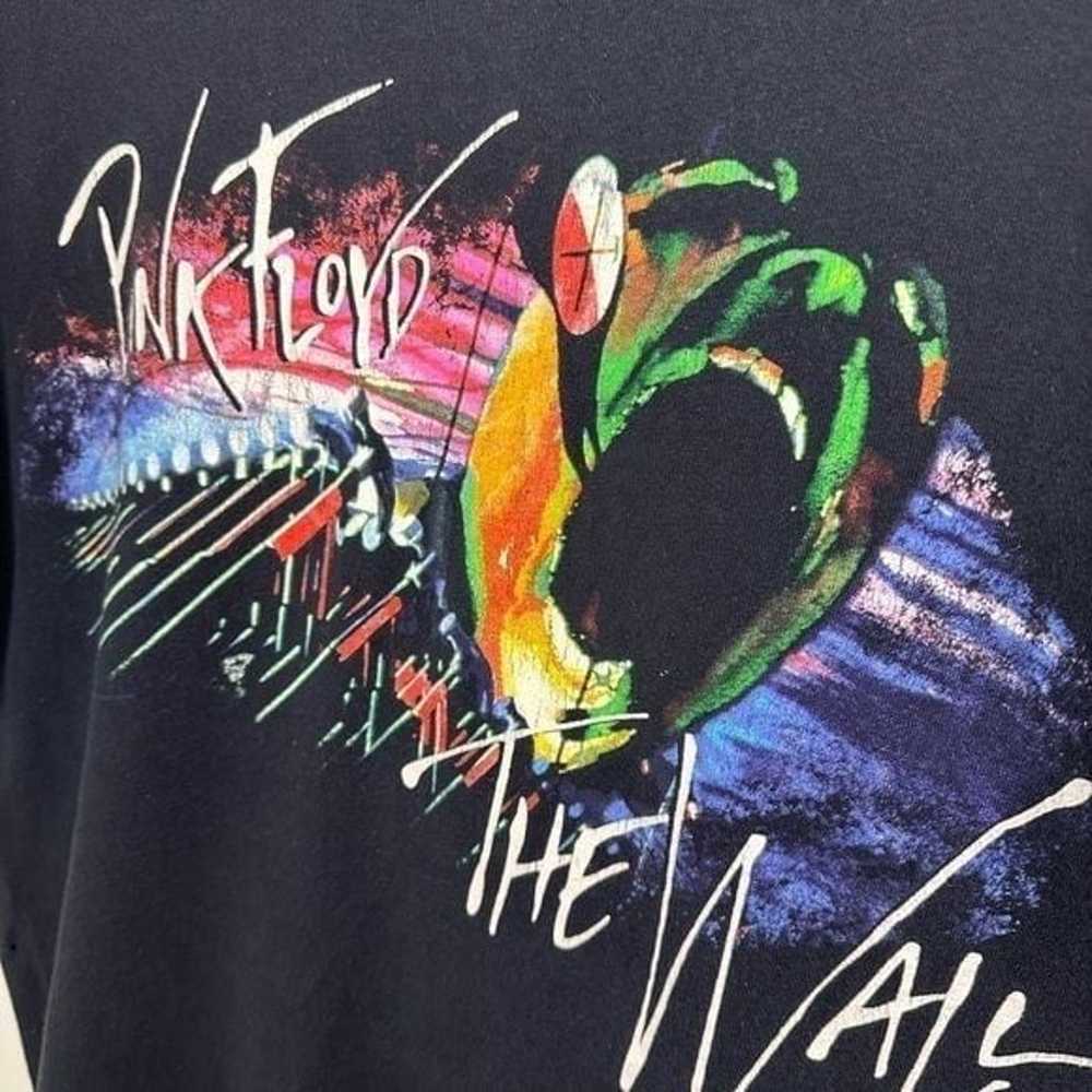 Y2K Pink Floyd The Wall Band Tee Anvil Black Colo… - image 2