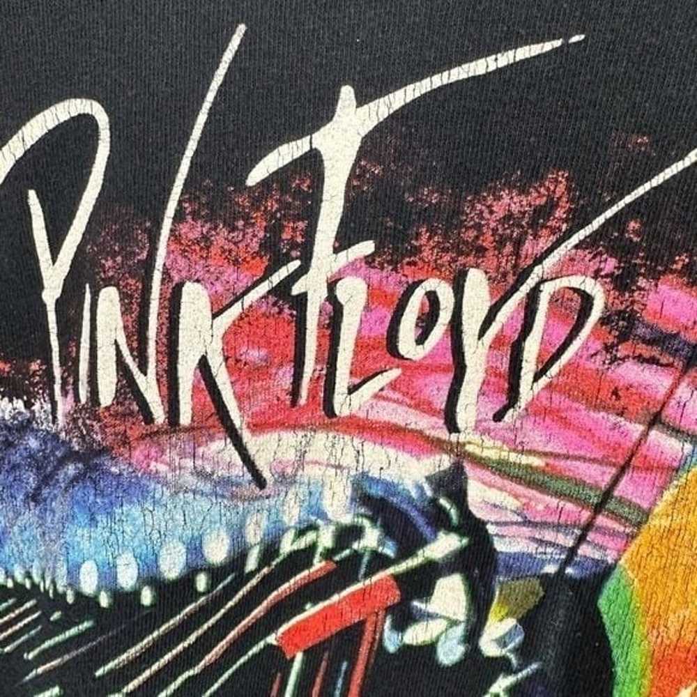 Y2K Pink Floyd The Wall Band Tee Anvil Black Colo… - image 3