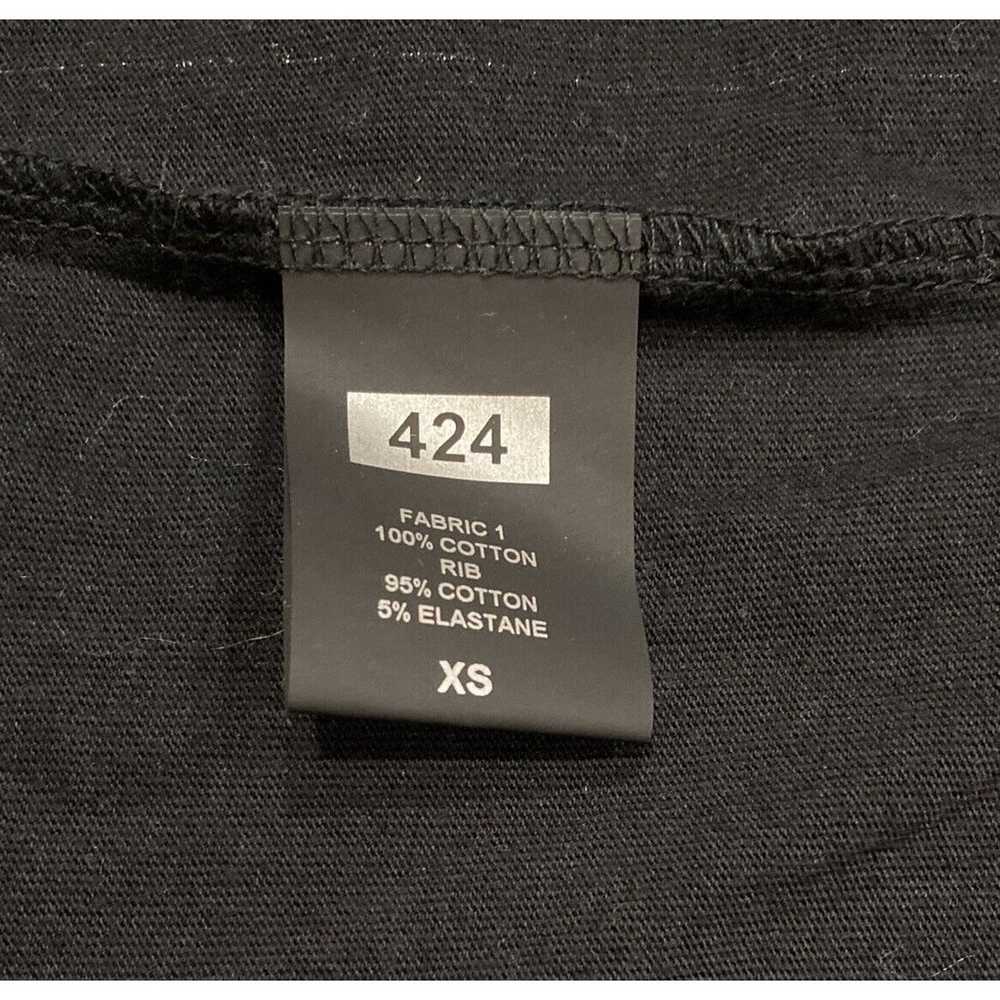 424 ON FAIRFAX Black Short Sleeve T-Shirt Size XS - image 5