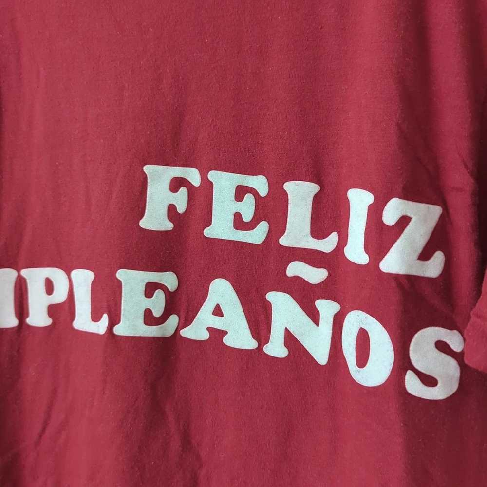 Vintage 80s Feliz Cumpleanos Single Stitch Tee 50… - image 5