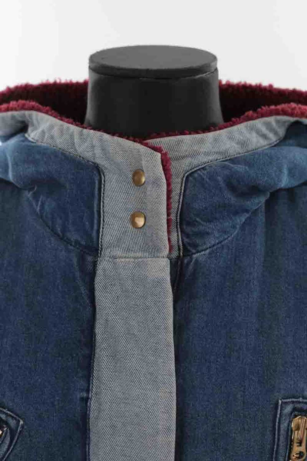 Circular Clothing Manteau en coton Heimstone bleu… - image 2