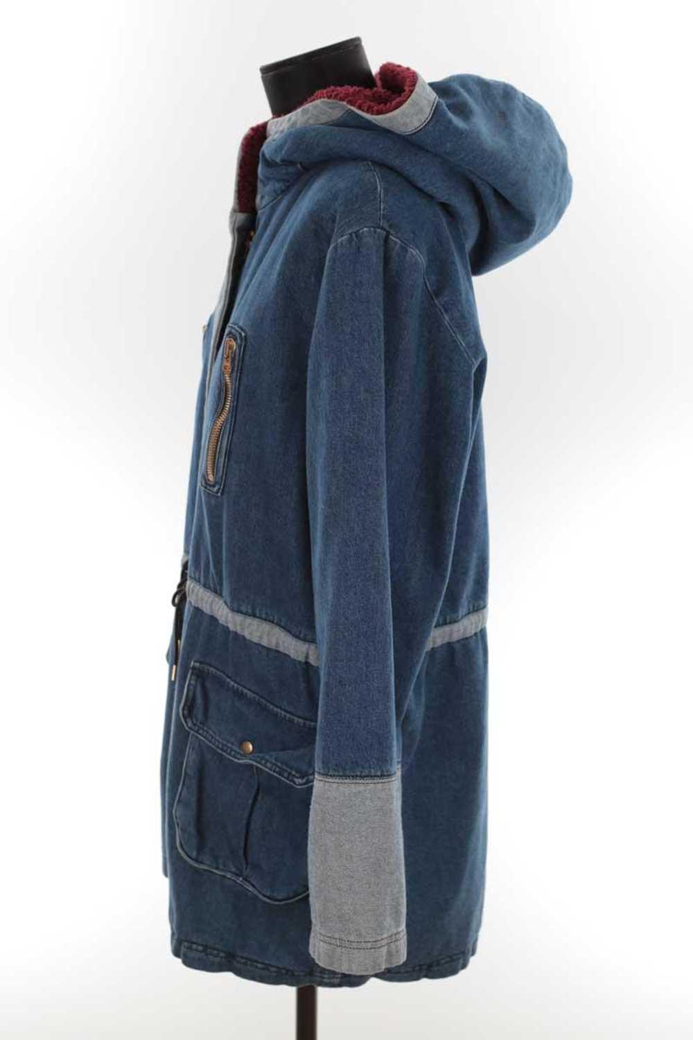Circular Clothing Manteau en coton Heimstone bleu… - image 3