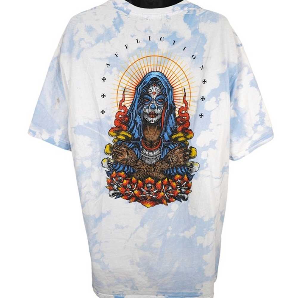 Affliction Sugar Skull T Shirt Mens Size 3XL Blue… - image 5