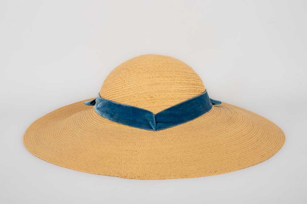 Chapeau de paille 1940-1950's - image 3