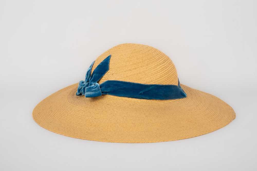 Chapeau de paille 1940-1950's - image 5