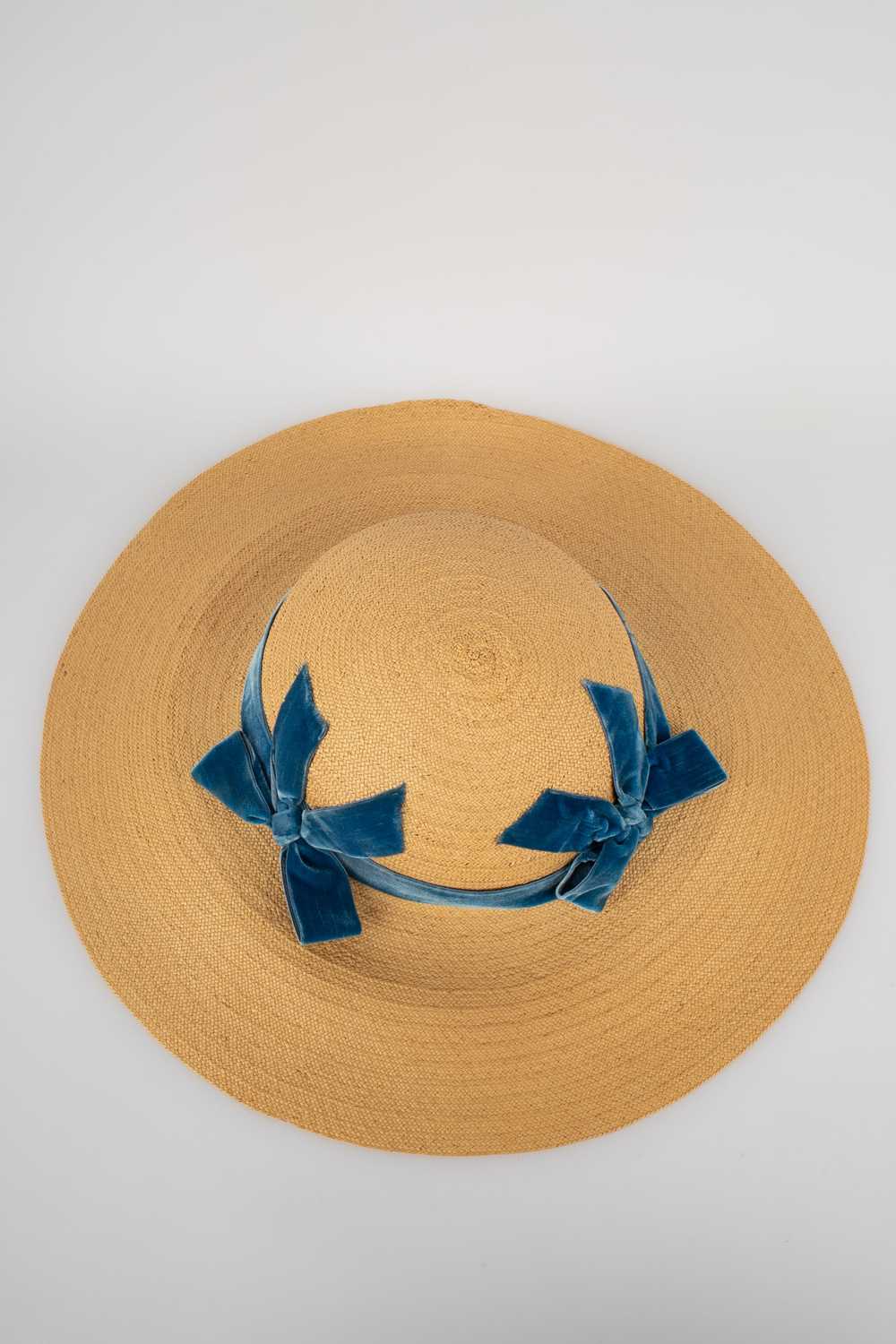 Chapeau de paille 1940-1950's - image 6