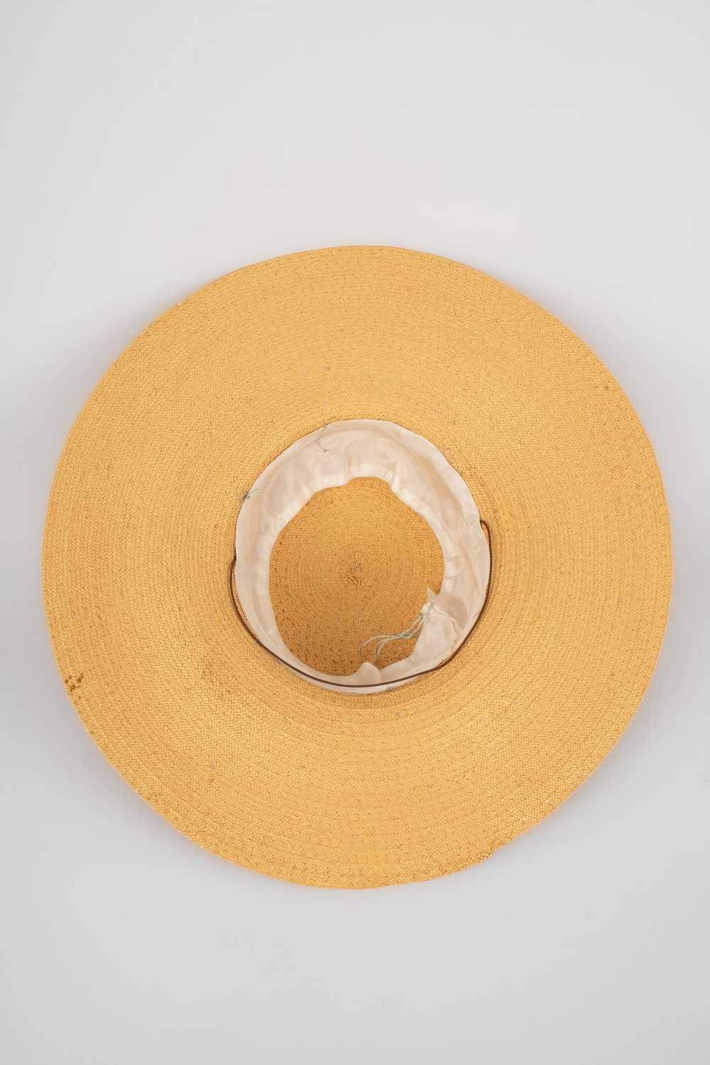 Chapeau de paille 1940-1950's - image 7