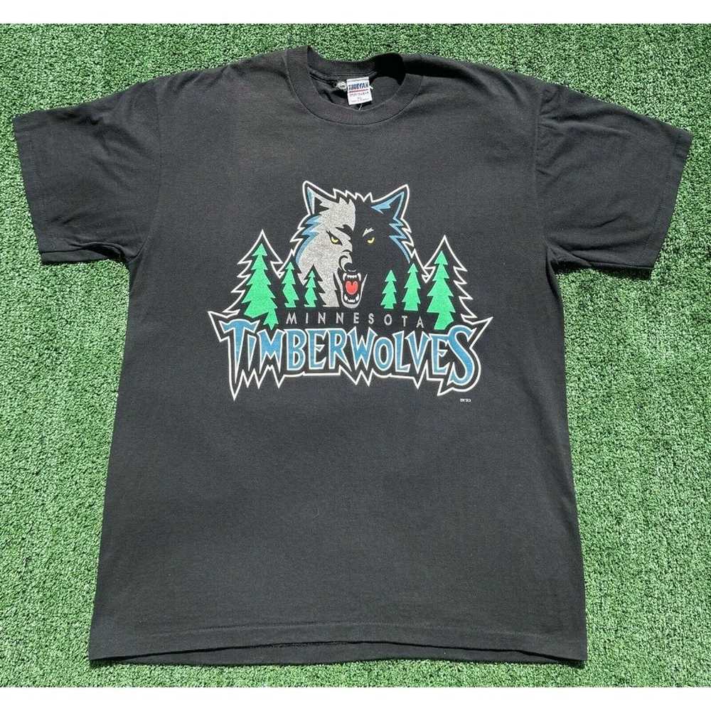 Vintage True Fan Minnesota Timberwolves Single St… - image 1