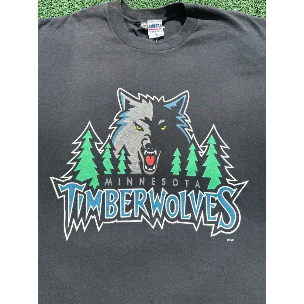Vintage True Fan Minnesota Timberwolves Single St… - image 2