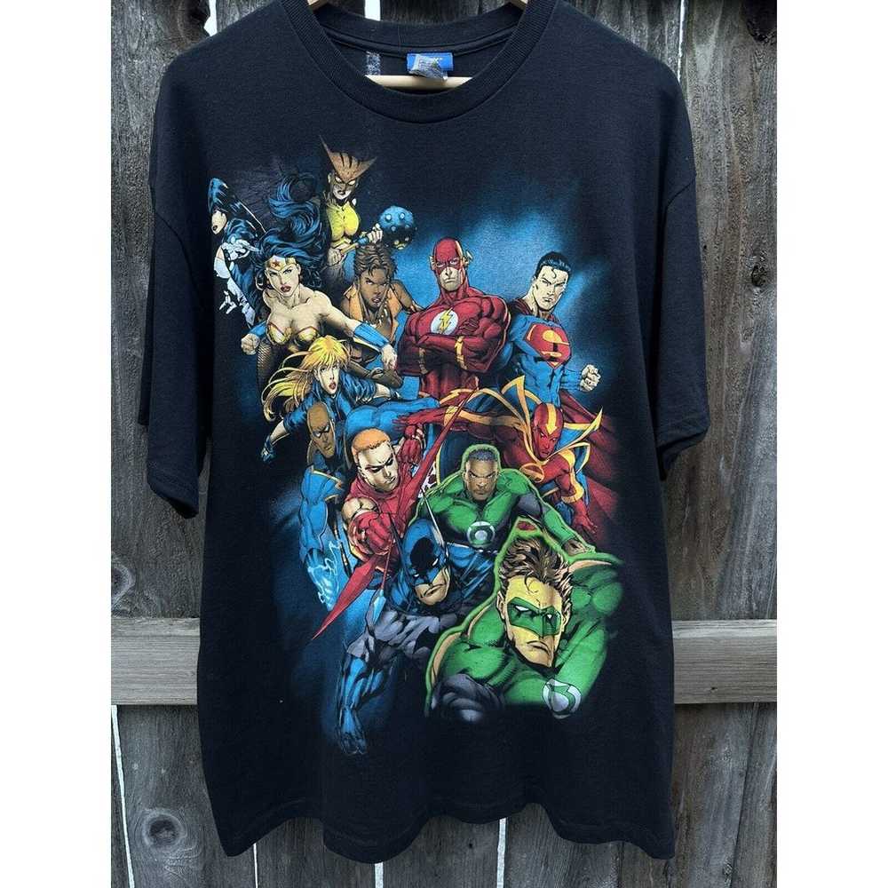 Justice League T-shirt, Superman Batman XL - image 1