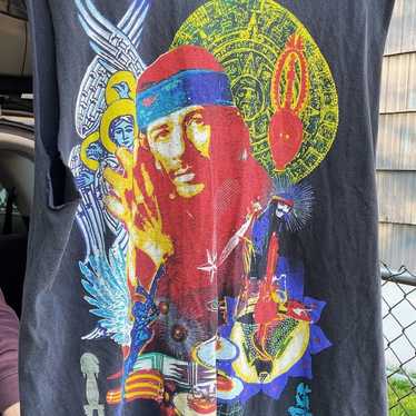 Vintage Carlos Santana sleeveless shirt xl mens - image 1