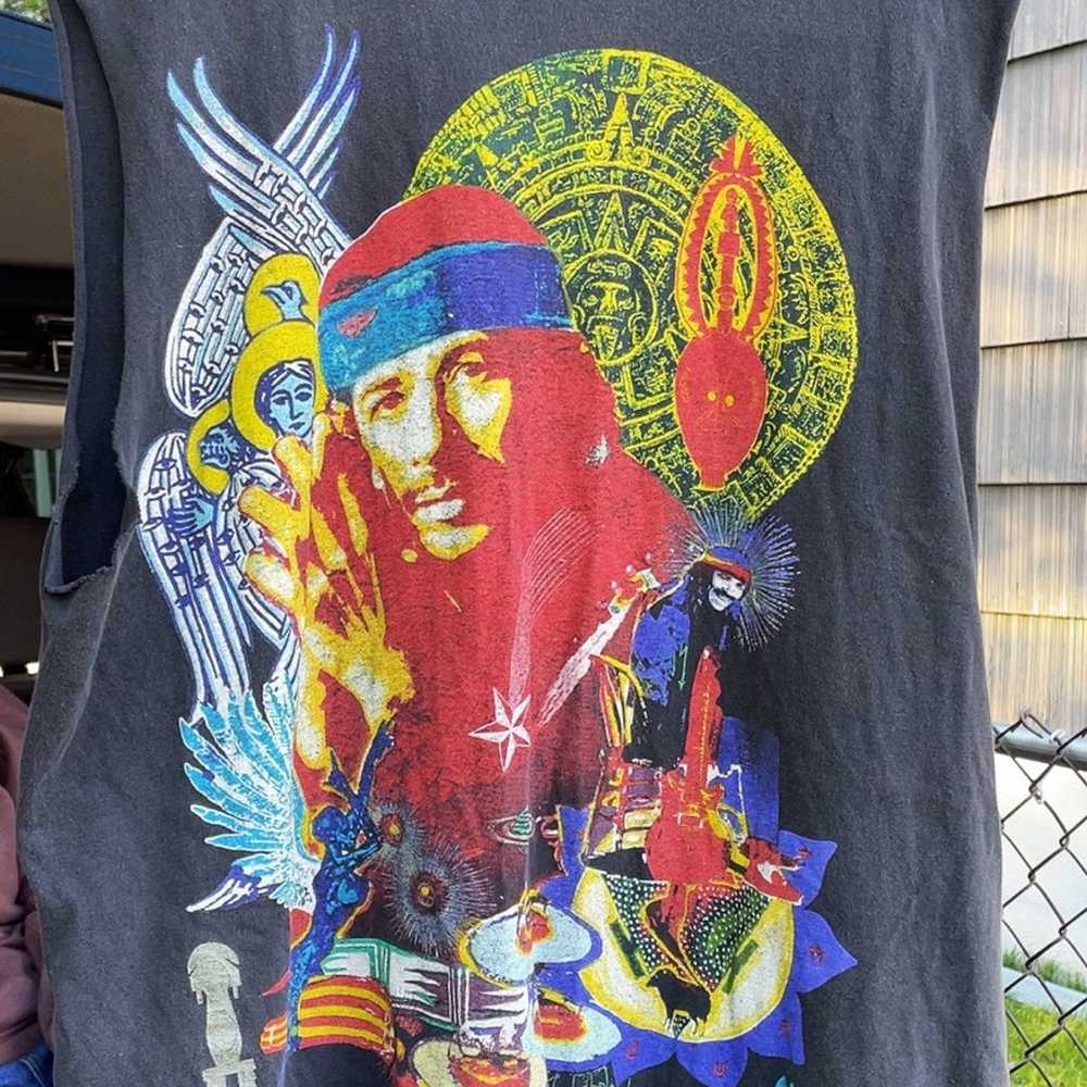 Vintage Carlos Santana sleeveless shirt xl mens - image 2
