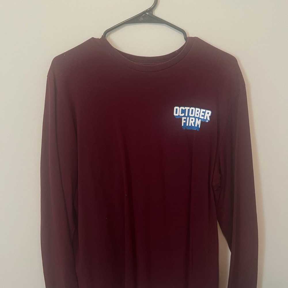 OVO maroon long sleeve shirt - image 1