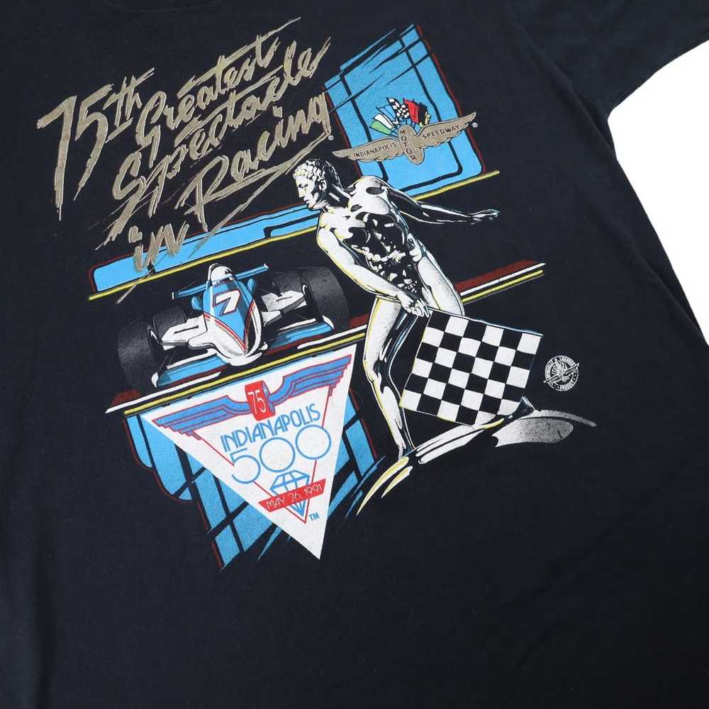 Vintage 75th Indianapolis Indy 500 Graphic T Shirt - image 3