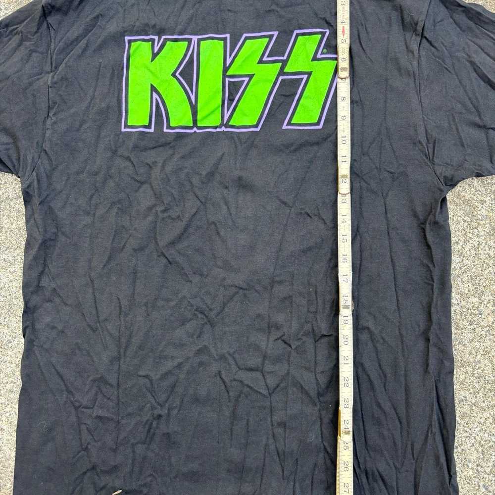 rare vintage kiss 1991 shirt single stitch mens s… - image 11