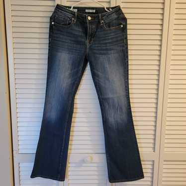 Designer Vigoss Boot Cut Jeans Distressed Size 28 - image 1