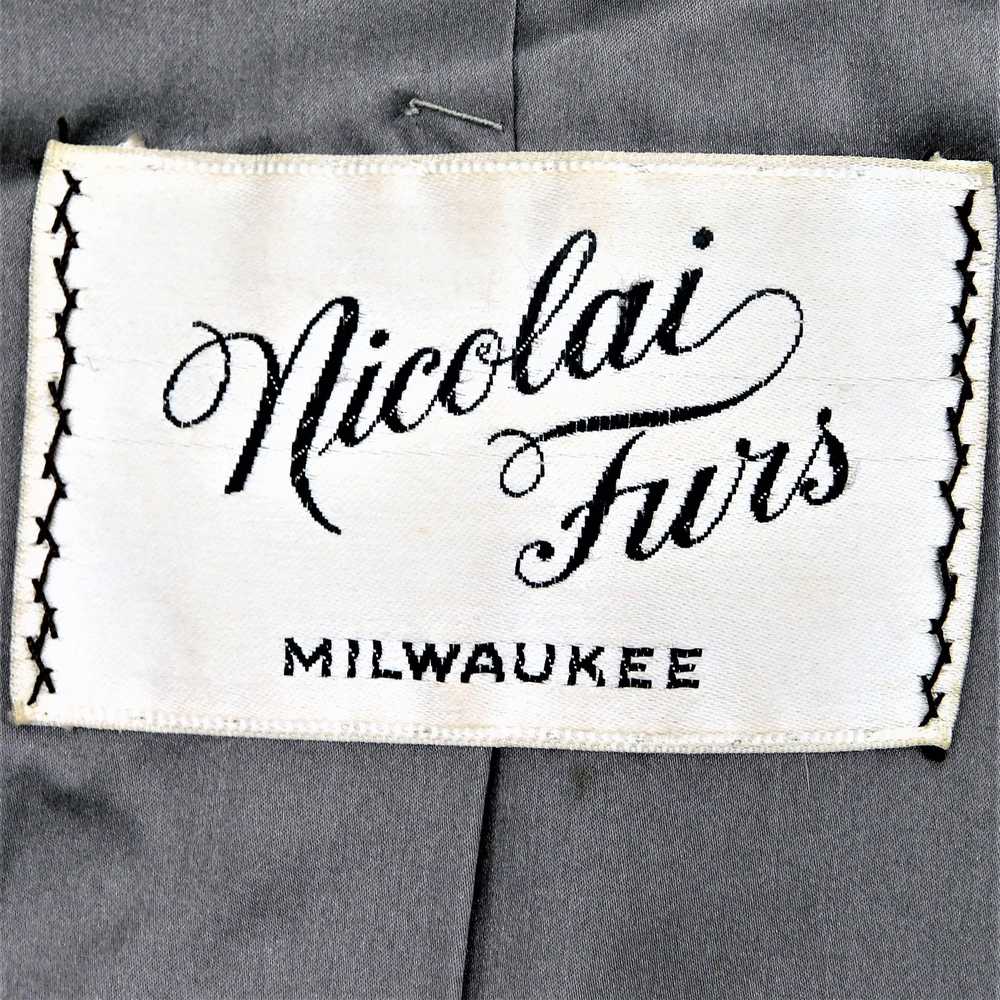 Unbranded Vintage Nicolai Furs Women's Taupe Grey… - image 6
