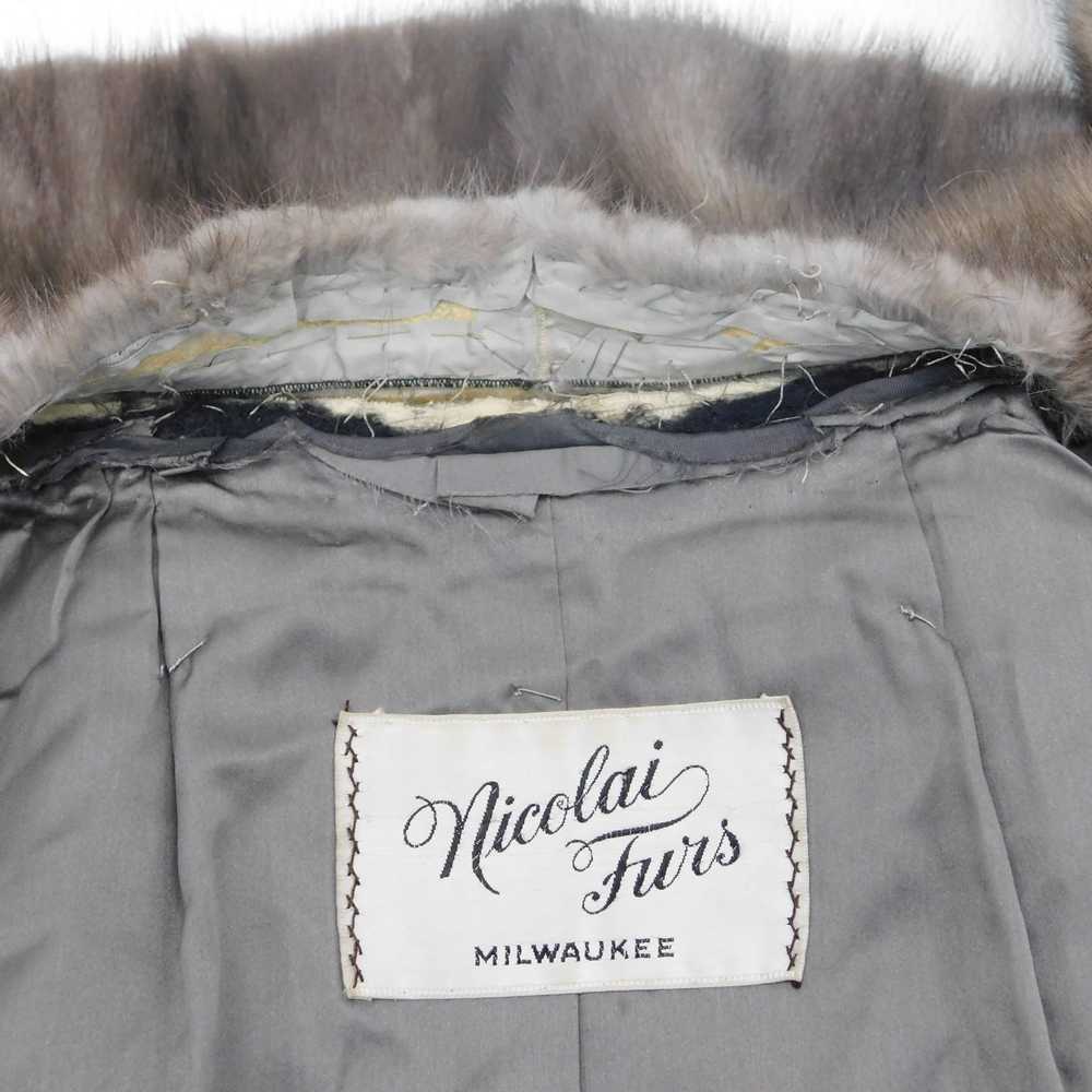 Unbranded Vintage Nicolai Furs Women's Taupe Grey… - image 7