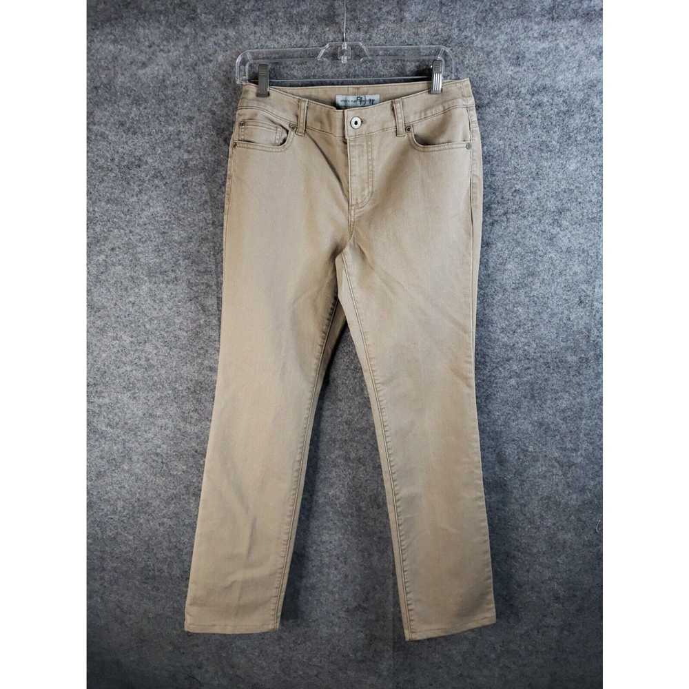 Vintage Chicos Platinum Denim Slim Leg Jeans Wome… - image 2