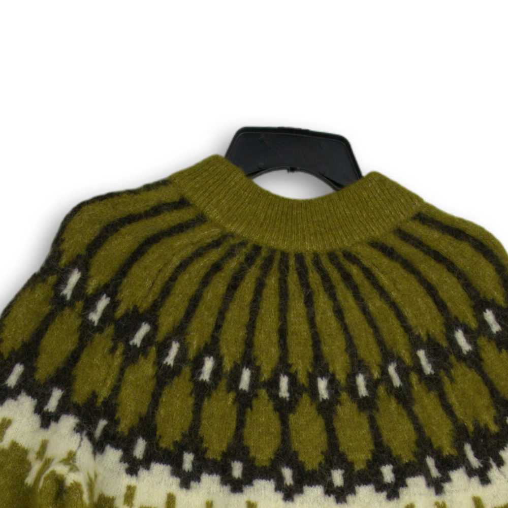 NWT Banana Republic Womens Green Knitted Crew Nec… - image 4