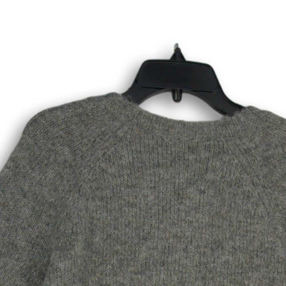 NWT Express Womens Gray Knitted Round Neck Long S… - image 4