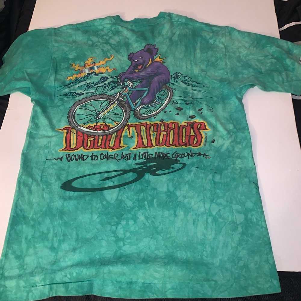 Vintage 90s Grateful Dead liquid blue 1995 dead t… - image 5