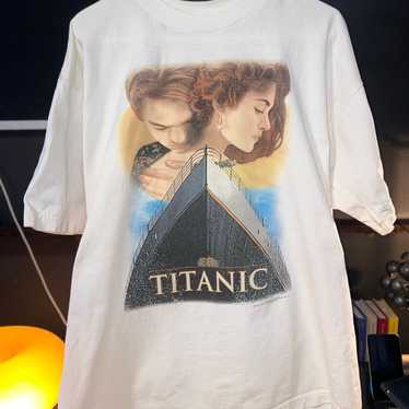 Vintage 1990s Titanic Movie Promo T-Shirt 90s U.S… - image 1