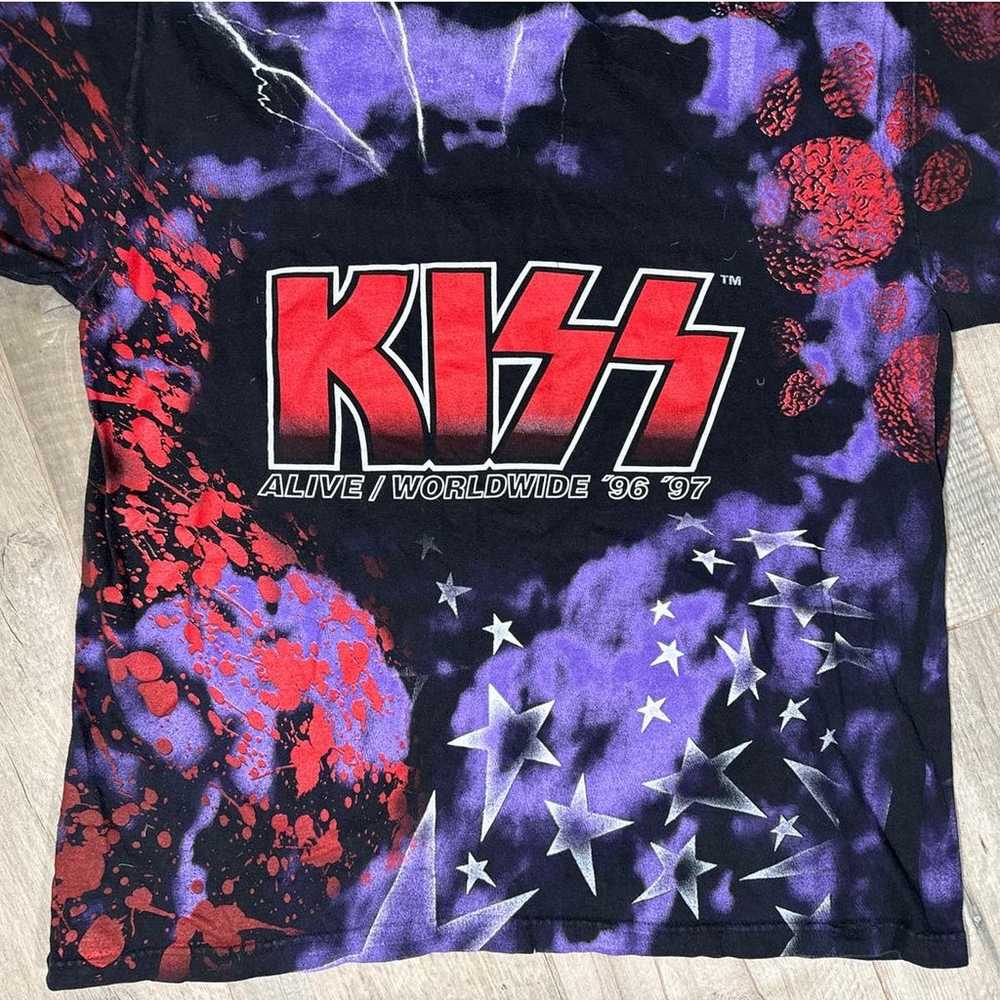 96-97 KISS Alive Worldwide Concert Tour Shirt All… - image 8