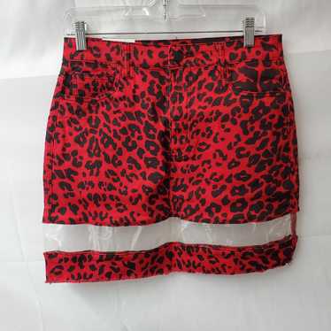 Unbranded American Bazi Color Twill Red Leopard Pr