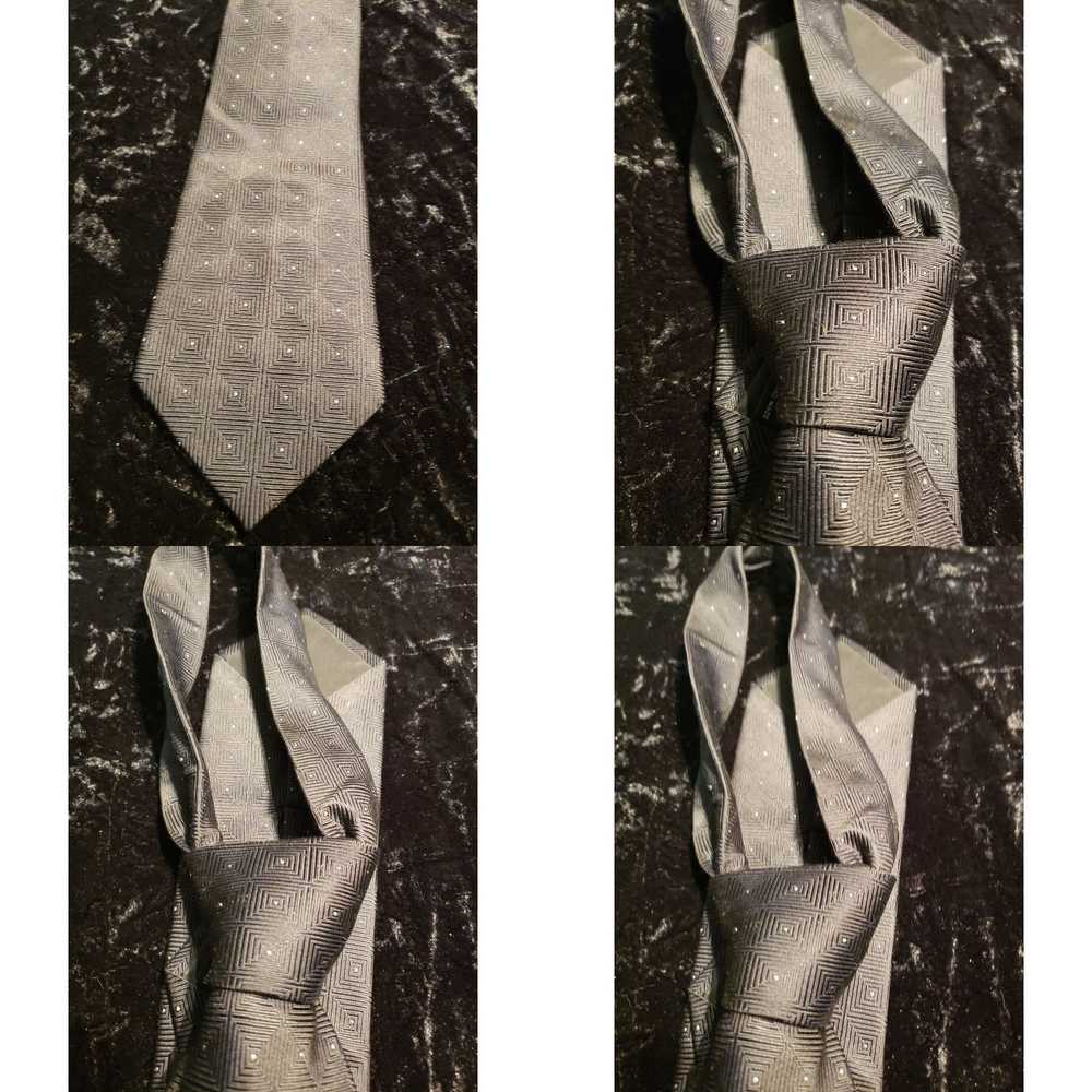 Vintage Claiborne Designer Neck Tie Mens Pre Tied… - image 4