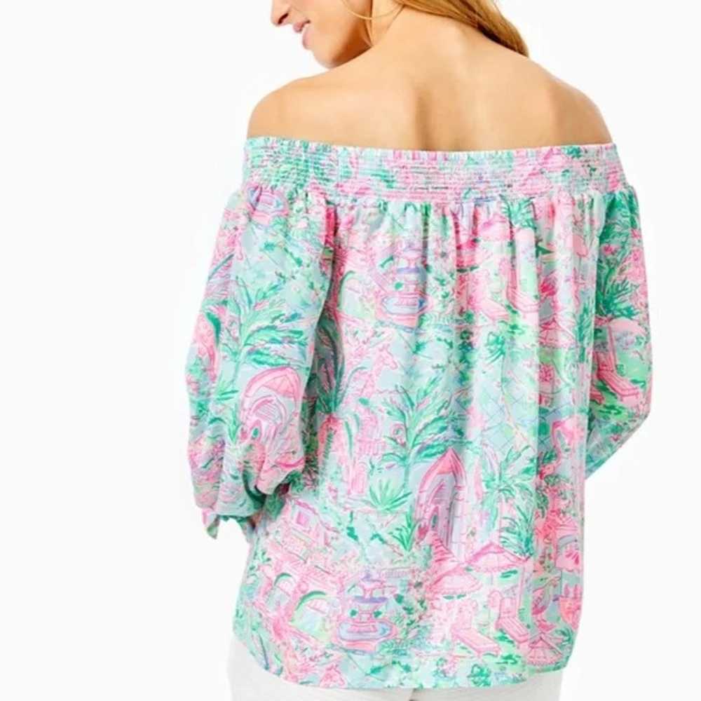 Lilly Pulitzer Maryellen Top Off the Shoulder Bal… - image 2