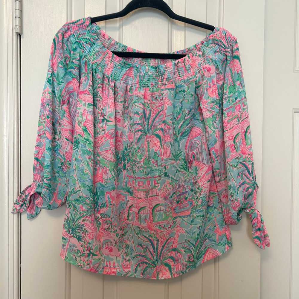 Lilly Pulitzer Maryellen Top Off the Shoulder Bal… - image 3