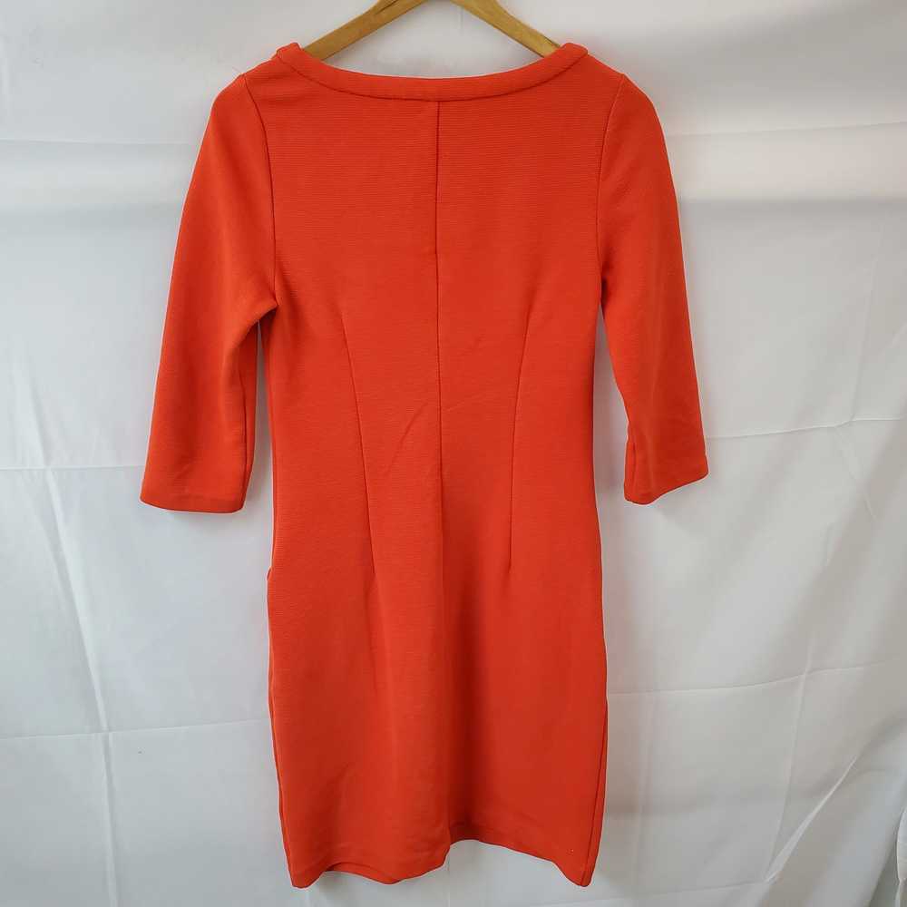 Boden Women's Otoman Orange Shift Dress with Pock… - image 4