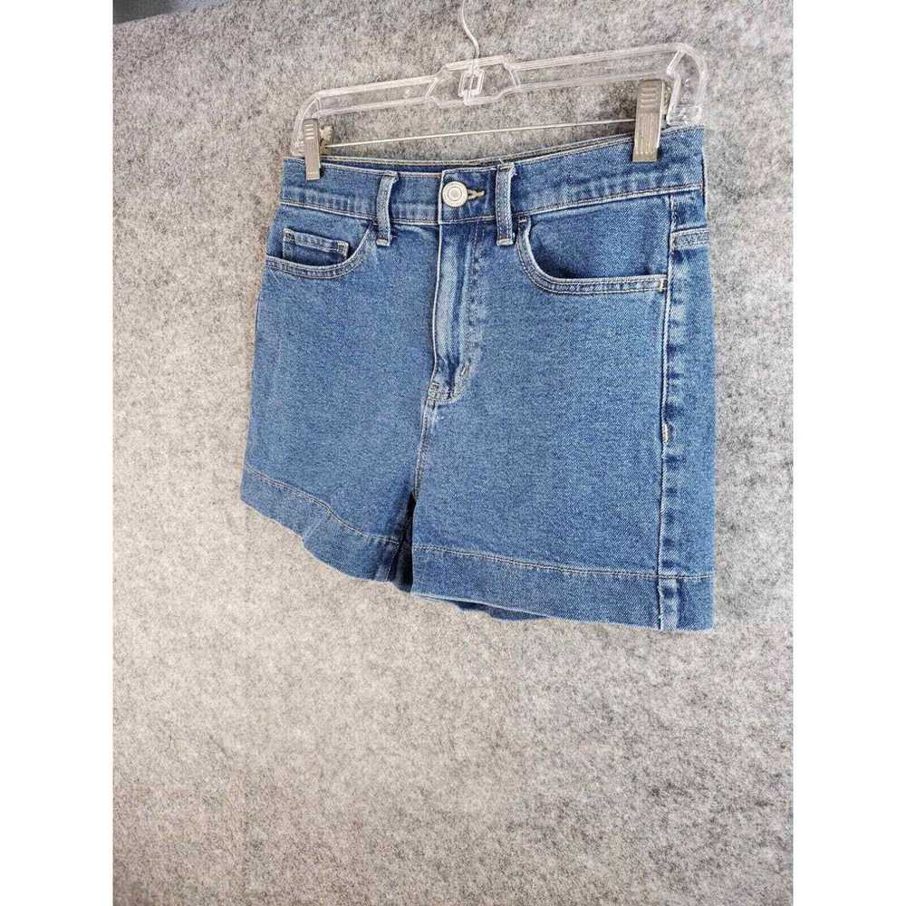 HIGH So Denim Blue Jean Mom Shorts Junior's 7 M M… - image 3