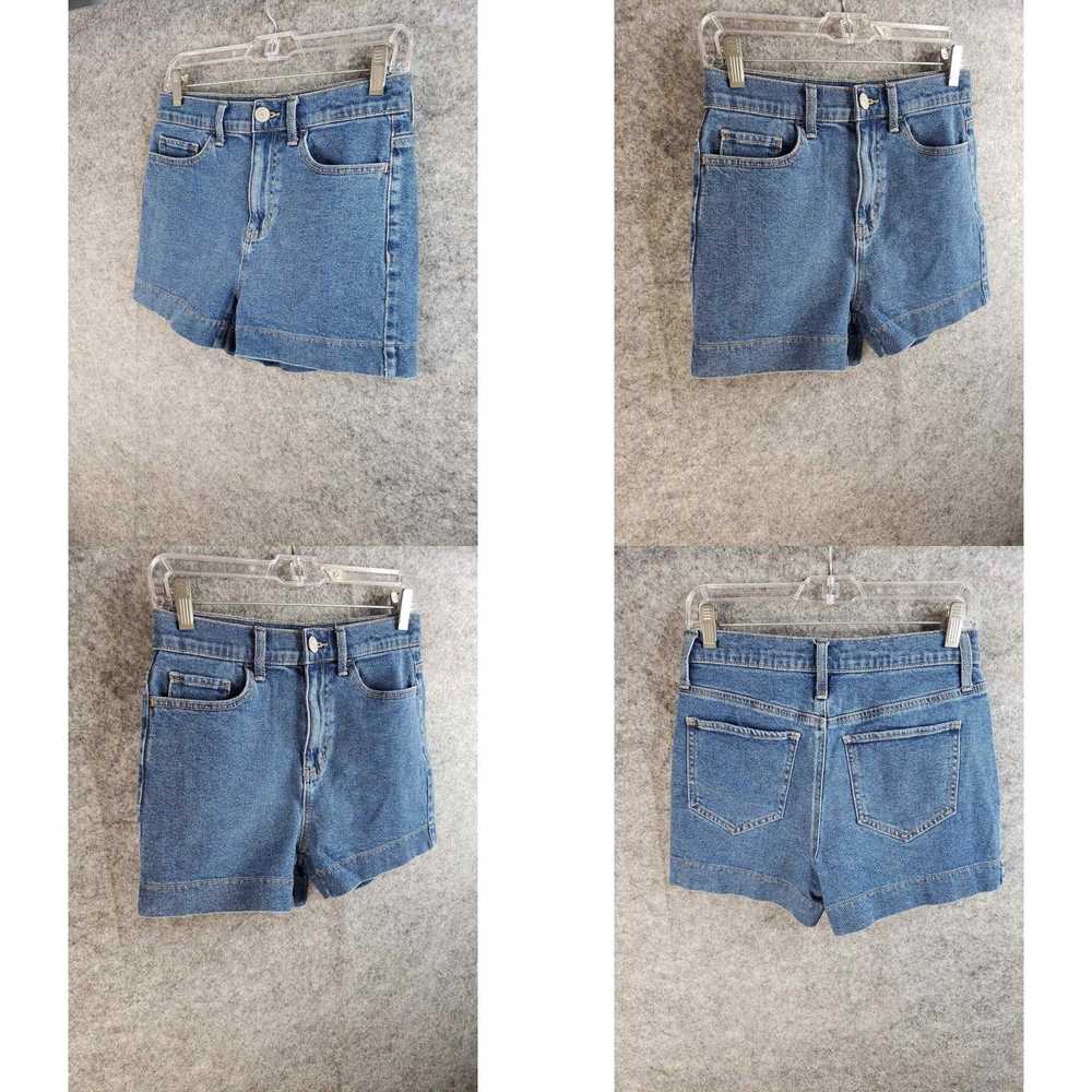 HIGH So Denim Blue Jean Mom Shorts Junior's 7 M M… - image 4