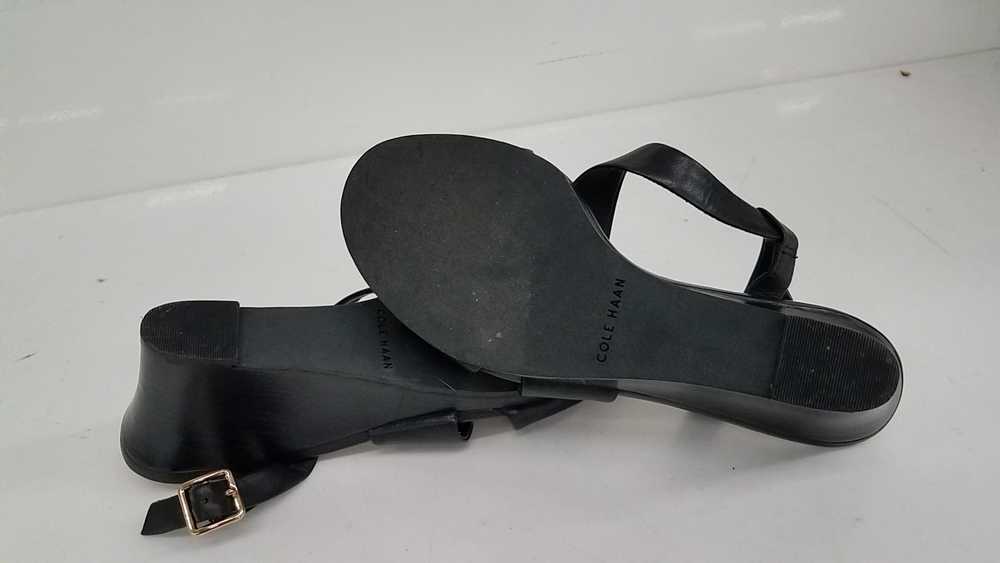 Cole Haan Cole Hann Black Wedge Sandals Size 6.5B - image 6