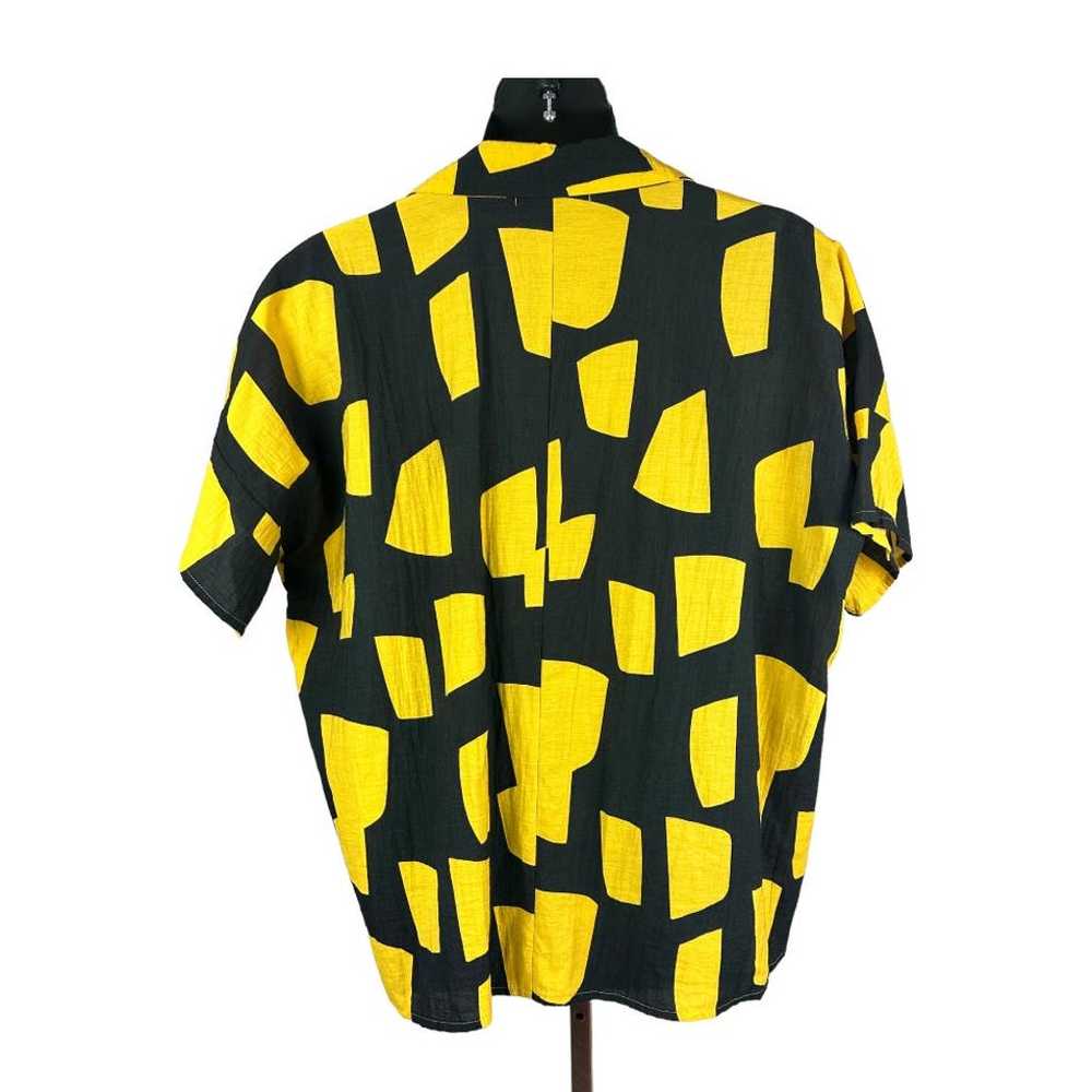 TRINE KRYGER SIMONSEN women's black yellow geomet… - image 2