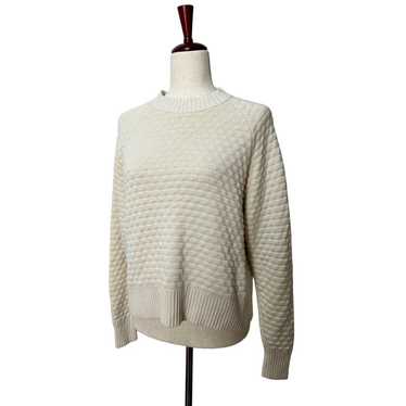 Lululemon Women’s Sz M/L Cream Sweater Texture Pl… - image 1