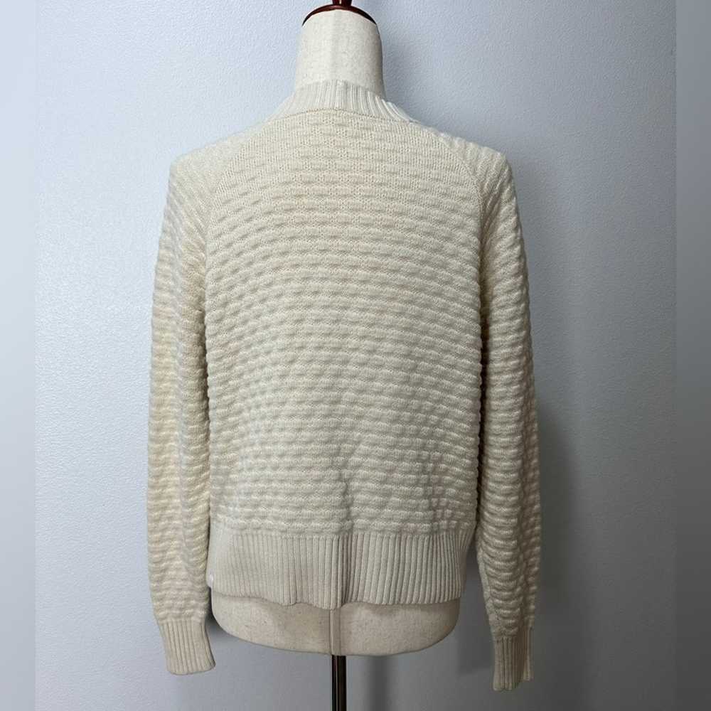Lululemon Women’s Sz M/L Cream Sweater Texture Pl… - image 6
