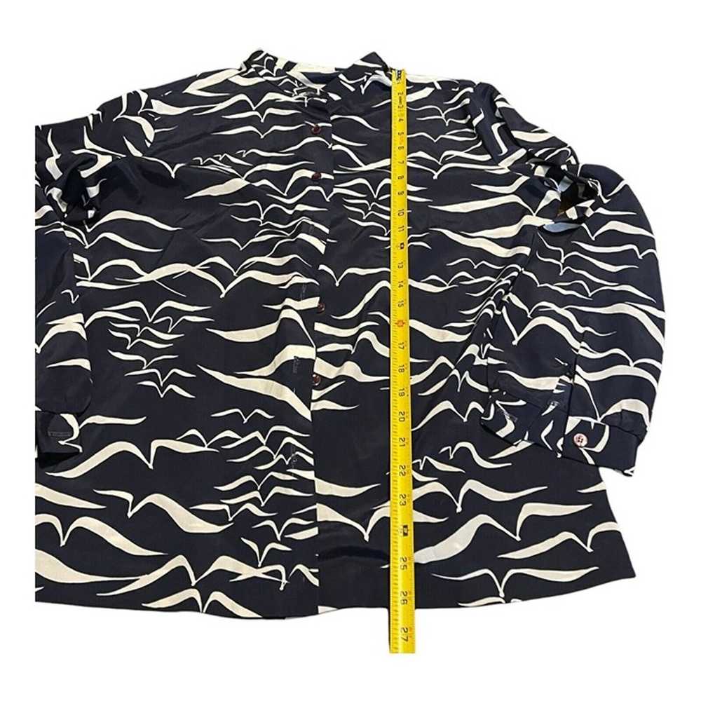 Lanvin Paris New York Long Sleeve Button Seagull … - image 5