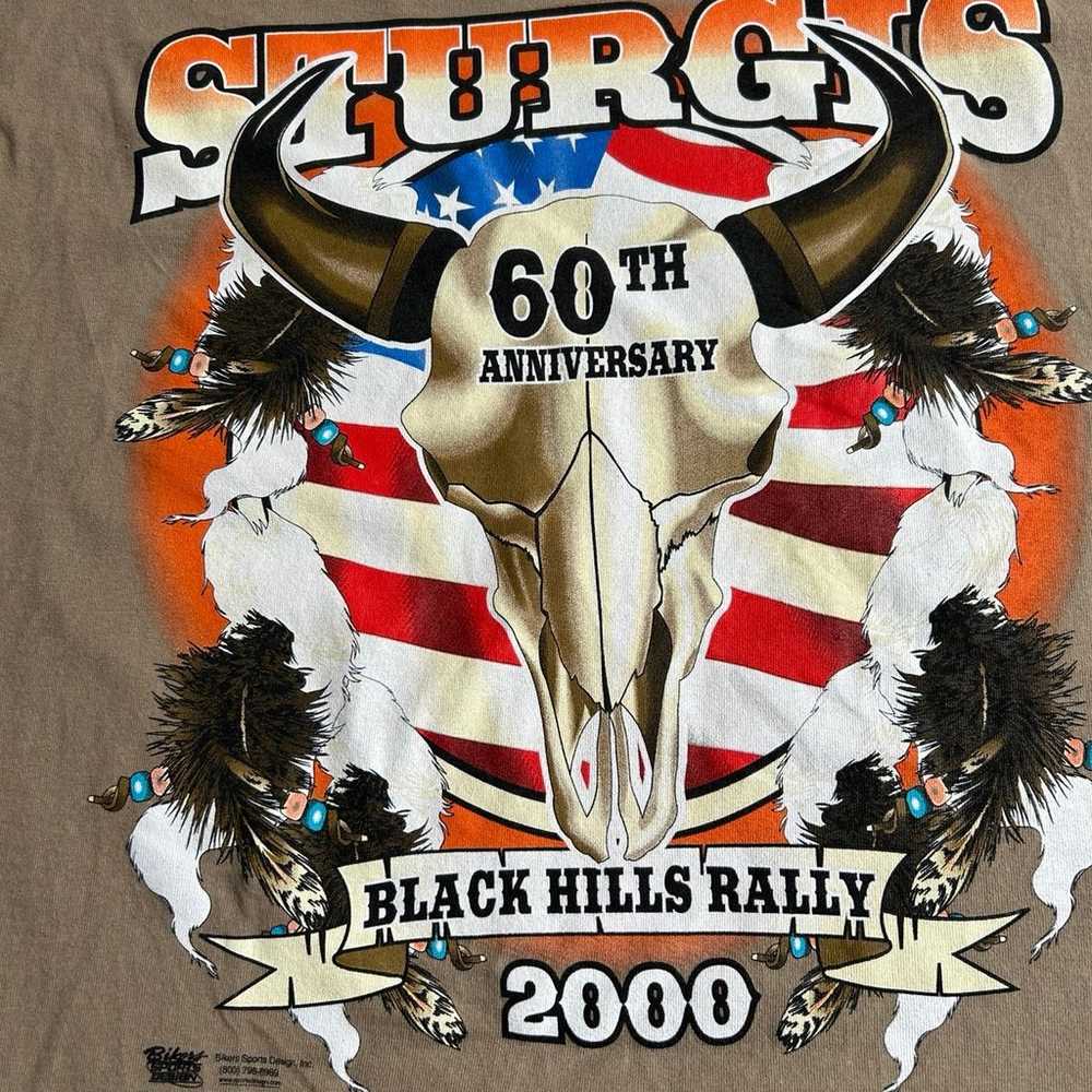 Vintage Sturgis - 2000 - 60th Annual Rally T-shir… - image 2